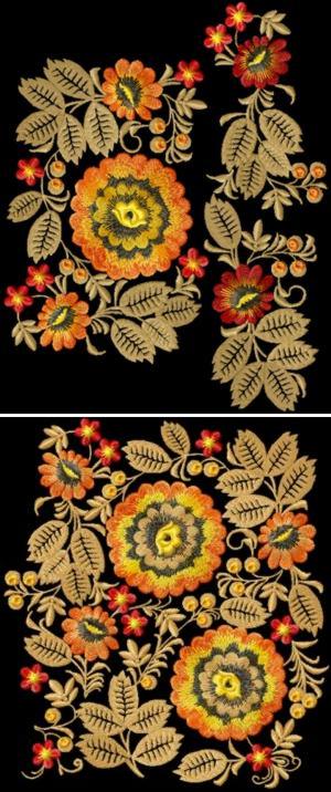 Wild Flowers Decoration Motif Combo Set