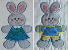 Bunny Cookie Cutter Applique Set