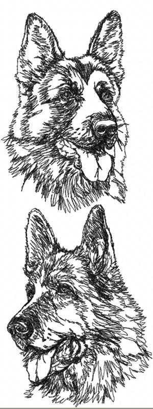 German Shepherd Dog Set