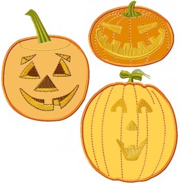 Applique Pumpkin Set