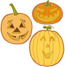 Applique Pumpkin Set