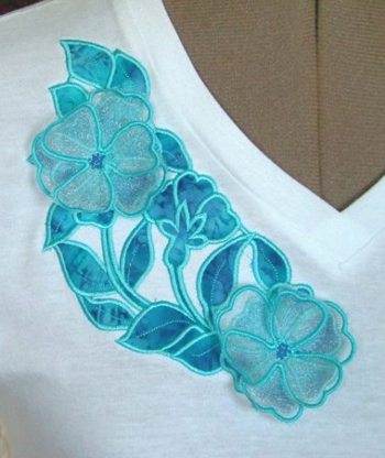 Wild Rose Cutwork Lace for 5 x 7-inch Hoop