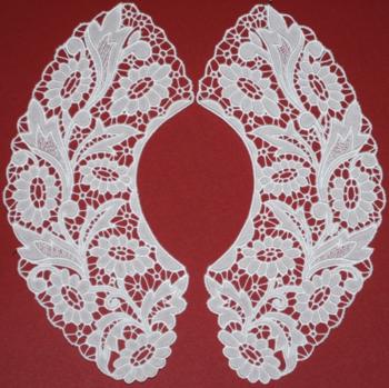 Flower Cutwork Lace Collar