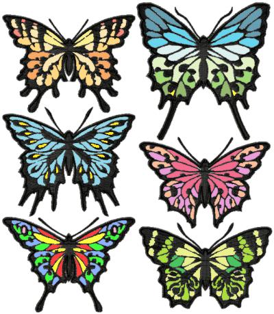 Blissful Butterfly Appliques Machine Embroidery Designs Applique Pattern in  3 sizes 4, 5 and 6