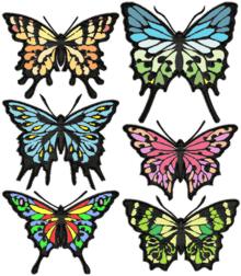 Applique Butterfly Set Machine Embroidery Design