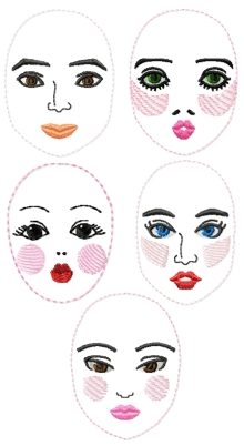 Rag Doll Face Set