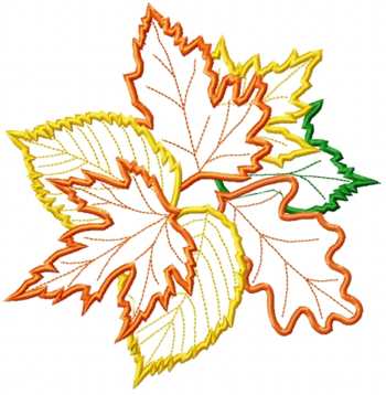 Applique Leaf Bouquet