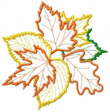 Applique Leaf Bouquet