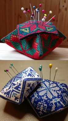 Biscornu Pincushion Set II