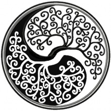 Yin Yang Tree Applique