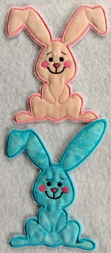 Easter Bunny Applique Set