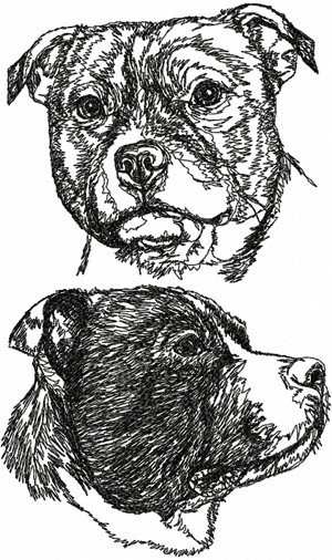 Staffordshire Bull Terrier Set