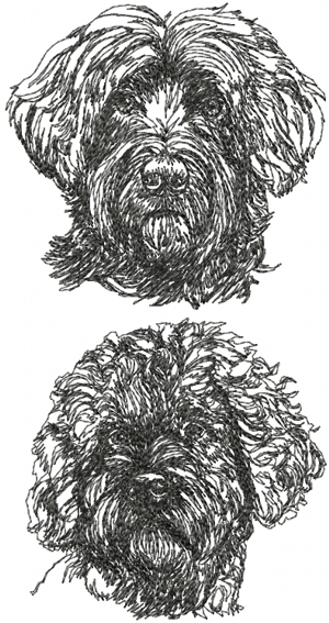 Portuguese Water Dog Set