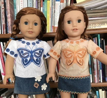 Butterfly Blouse for 18-inch Dolls