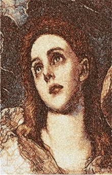 The Penitent Magdalene by El Greco. Detail.