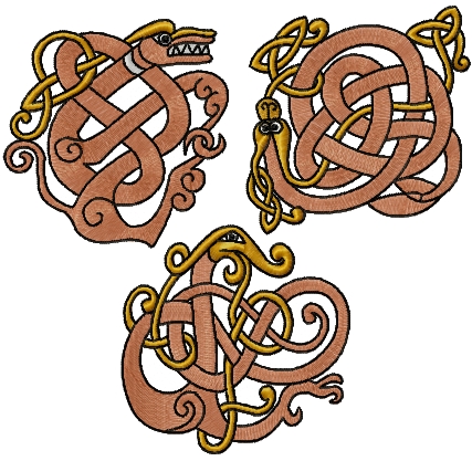 Advanced Embroidery Designs - Celtic Dragon Set