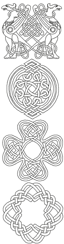 20 Celtic style Embroidery Designs sur USB-PSE Jef Hus pcs XXX VP3