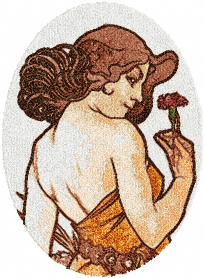 Carnation by Alphonse Mucha