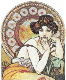 La Topaz by Alphonse Mucha