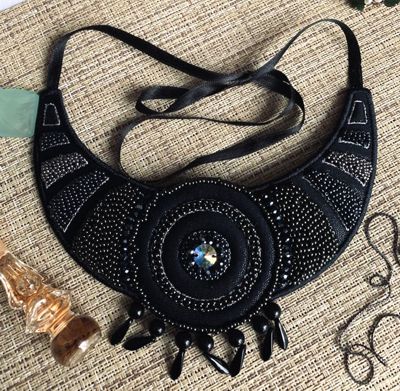 Art Deco Gorget/Necklace in the Hoop (ITH)
