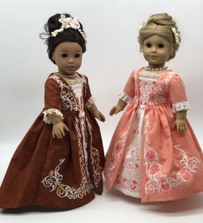 Colonial Formal Dress for 18-inch dolls Set