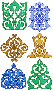 Medieval Ornament Set Machine Embroidery Designs