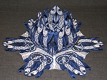 Celtic Fish Bowl and Doily Set