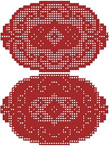 Oval Crochet Doily Set