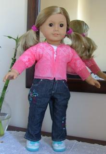 FSL Crochet Butterfly Cardigan for 18-in. Doll