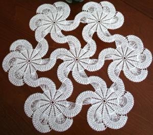 FSL Crochet Spiral Doily Set