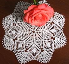 FSL Crochet Pineapple Doily IV