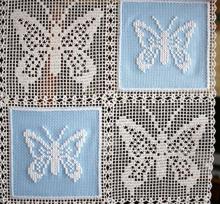 FSL Crochet Butterfly Applique Set