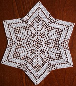 FSL Crochet Star Doily