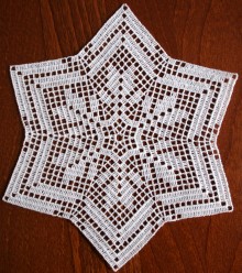 FSL Crochet Star Doily