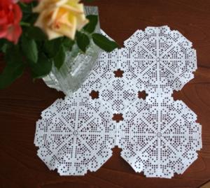 FSL Crochet Pinwheel Doily