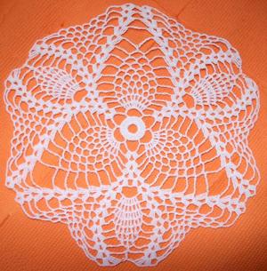 FSL Crochet Pineapple Doily V