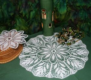 FSL Crochet Sprig Doily Set