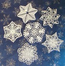 FSL Crochet Snowflake Set III