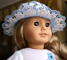 Forget-Me-Not FSL Hat for 18-in. Dolls