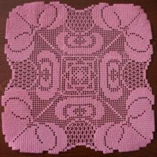 FSL Crochet Lotus Doily Set