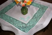 FSL Crochet Crocus Table Linen SET