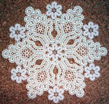 FSL Battenberg Snowflake Doily Set