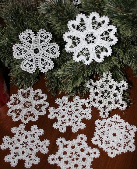 Lace Serene Snowflake Small Battenburg Handmade FSL Embroidery Table Decor  Holiday Home Decor Embellishment Appliqué 