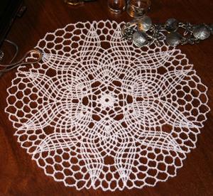 FSL Crochet Goldfish Lace Doily