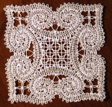 FSL Battenberg Square Lace Motif