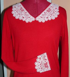 FSL Battenberg Lace Collar and Cuff