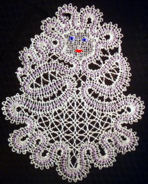 FSL Battenberg Snowmaiden Lace Ornament