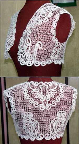 Advanced Embroidery Designs - FSL Battenberg Lace Vest