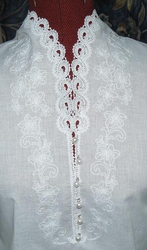 FSL Battenberg  Applique Lace Collar