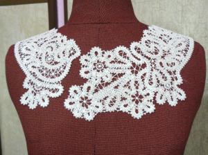 FSL Battenberg Offset Neckline Lace